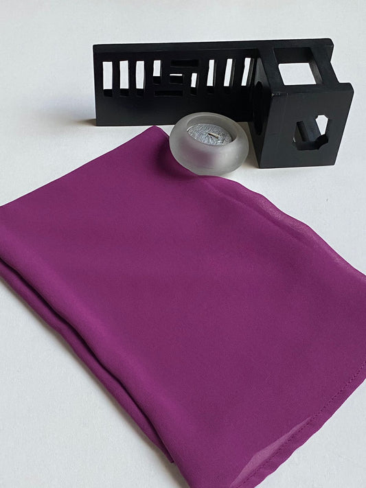 Twist chiffon scarf