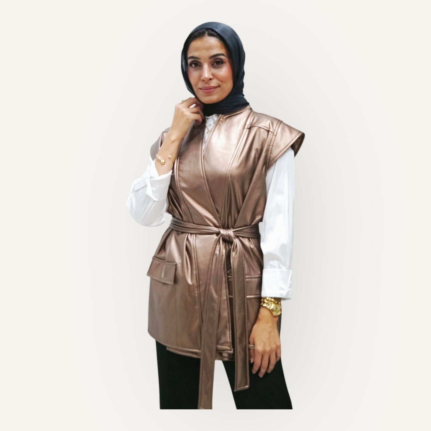 Leather vest