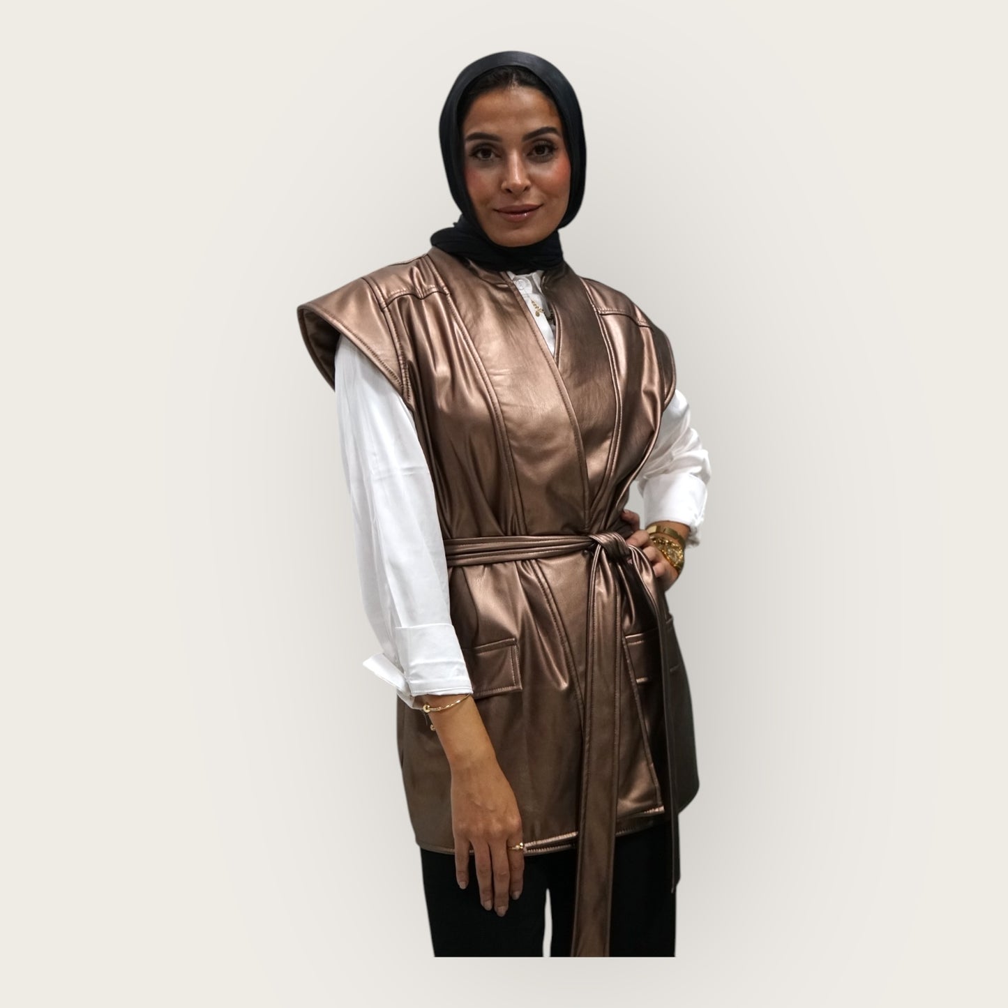 Leather vest