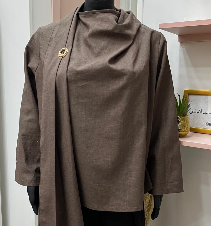 Wrap linen top