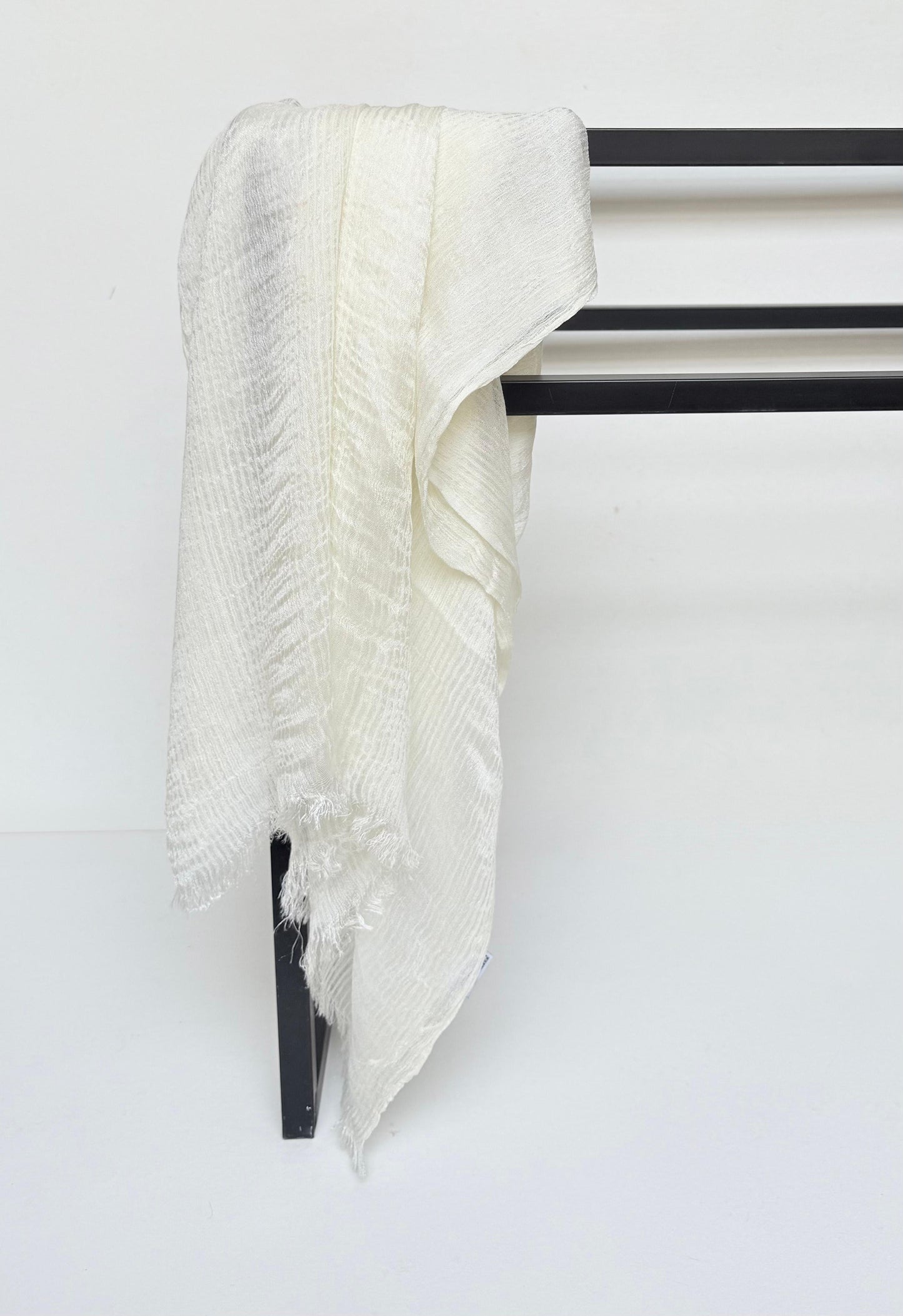 Feather loom scarf