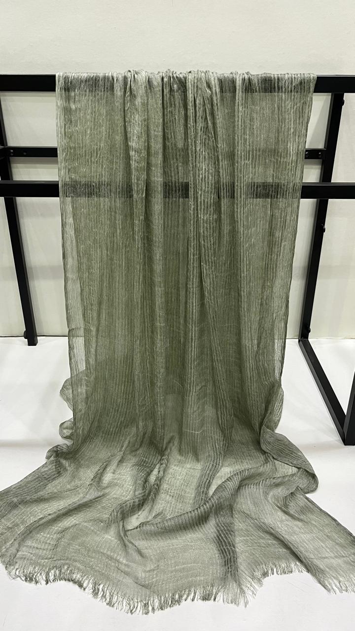 Feather loom scarf