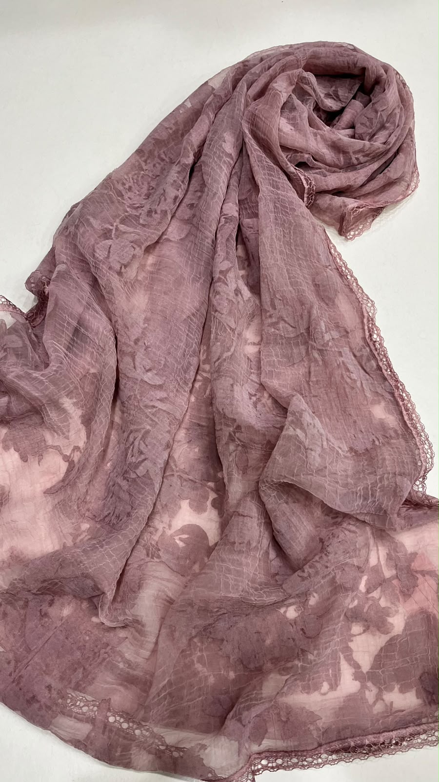 Cashmere velvet scarf