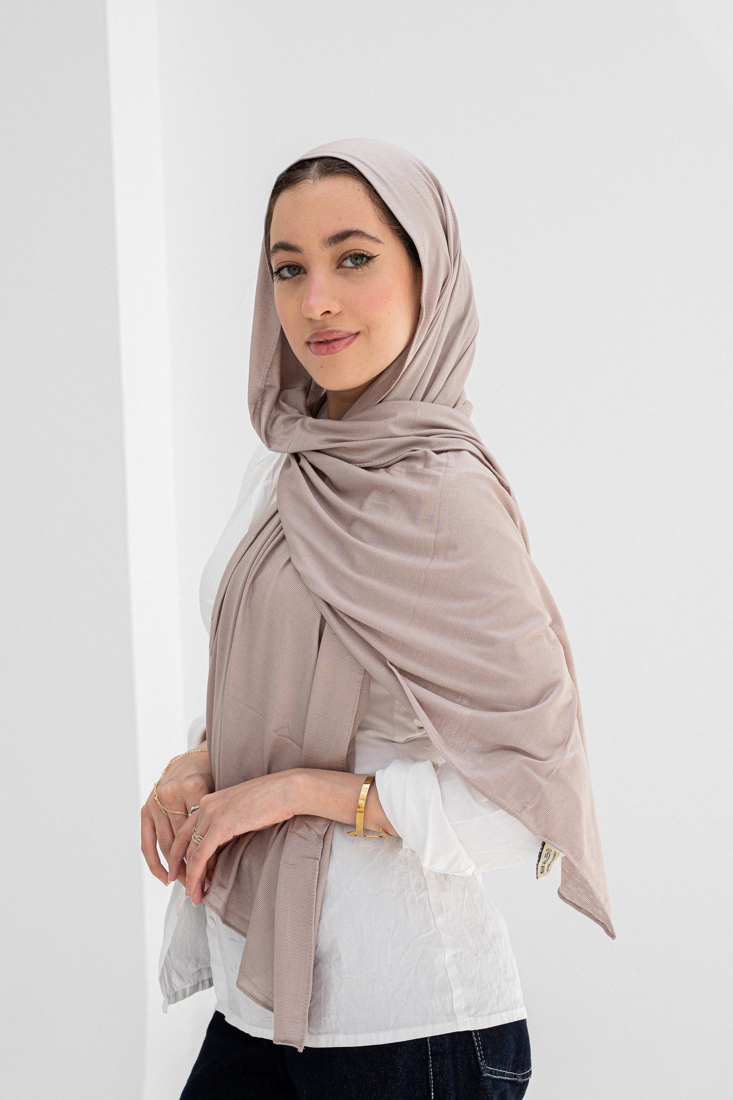 Taupe shana scarf