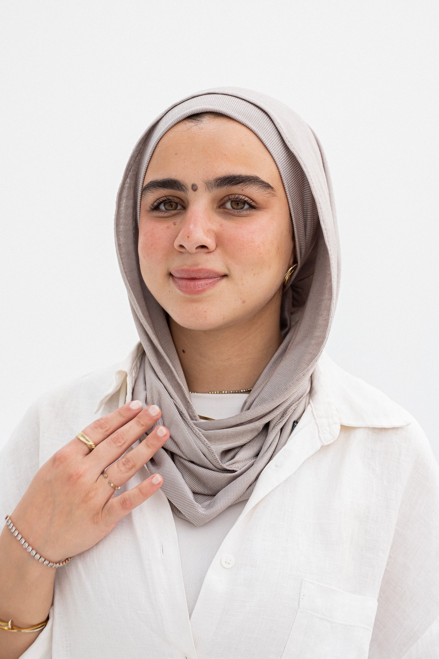 Stripped cafe twist scarf