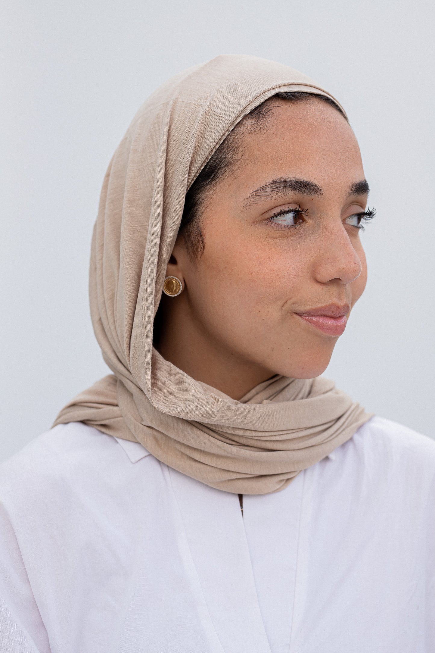 Beige Halo hijab