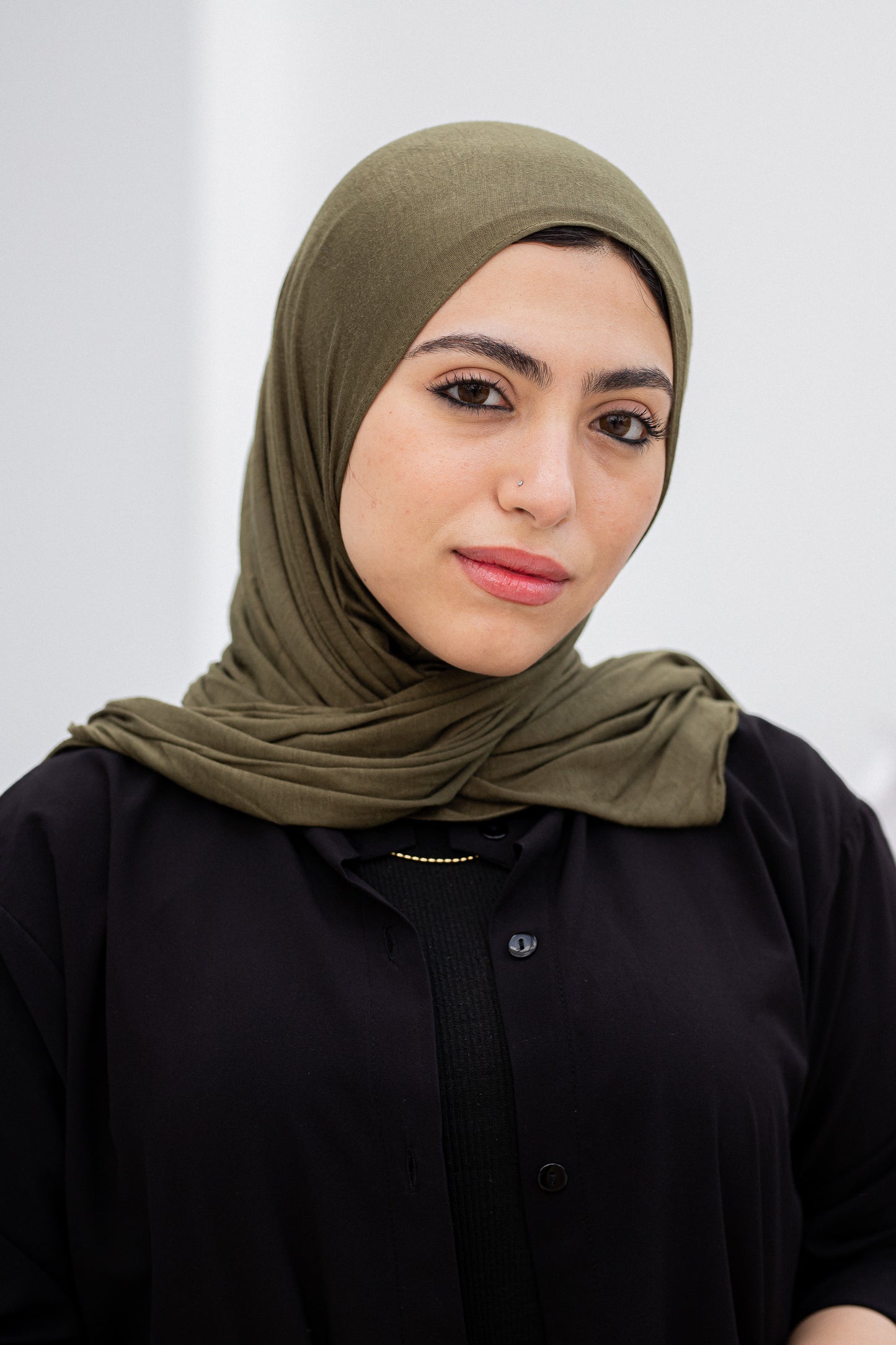 Olive slipon scarf