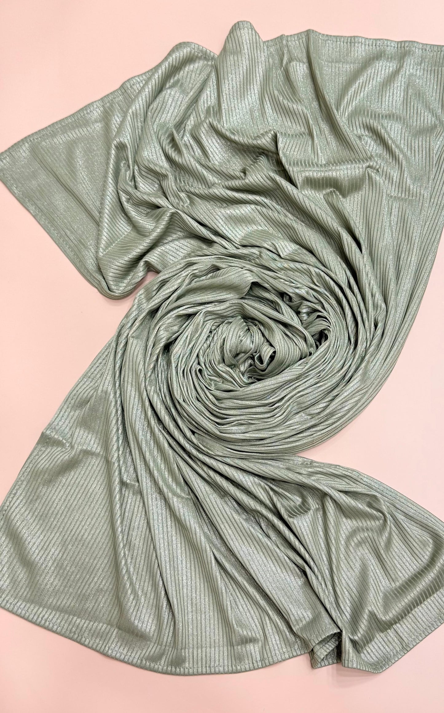 Stripped metallic scarf