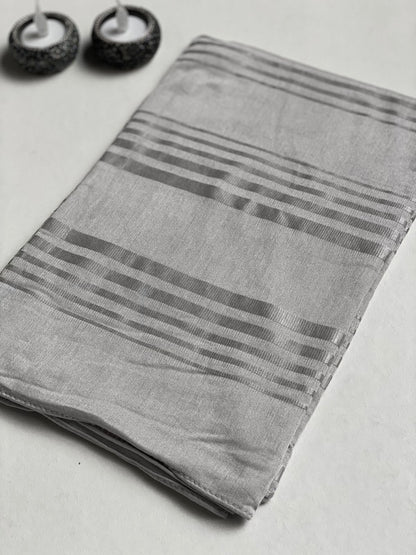 Stripped cotton lycra scarf