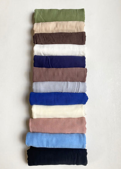 Crushed modal scarf.