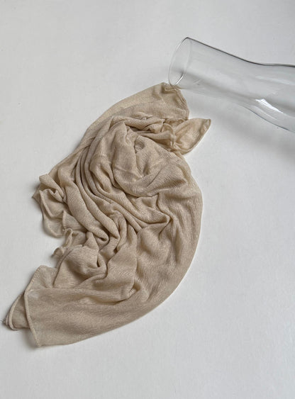 Sheer slip-on scarf