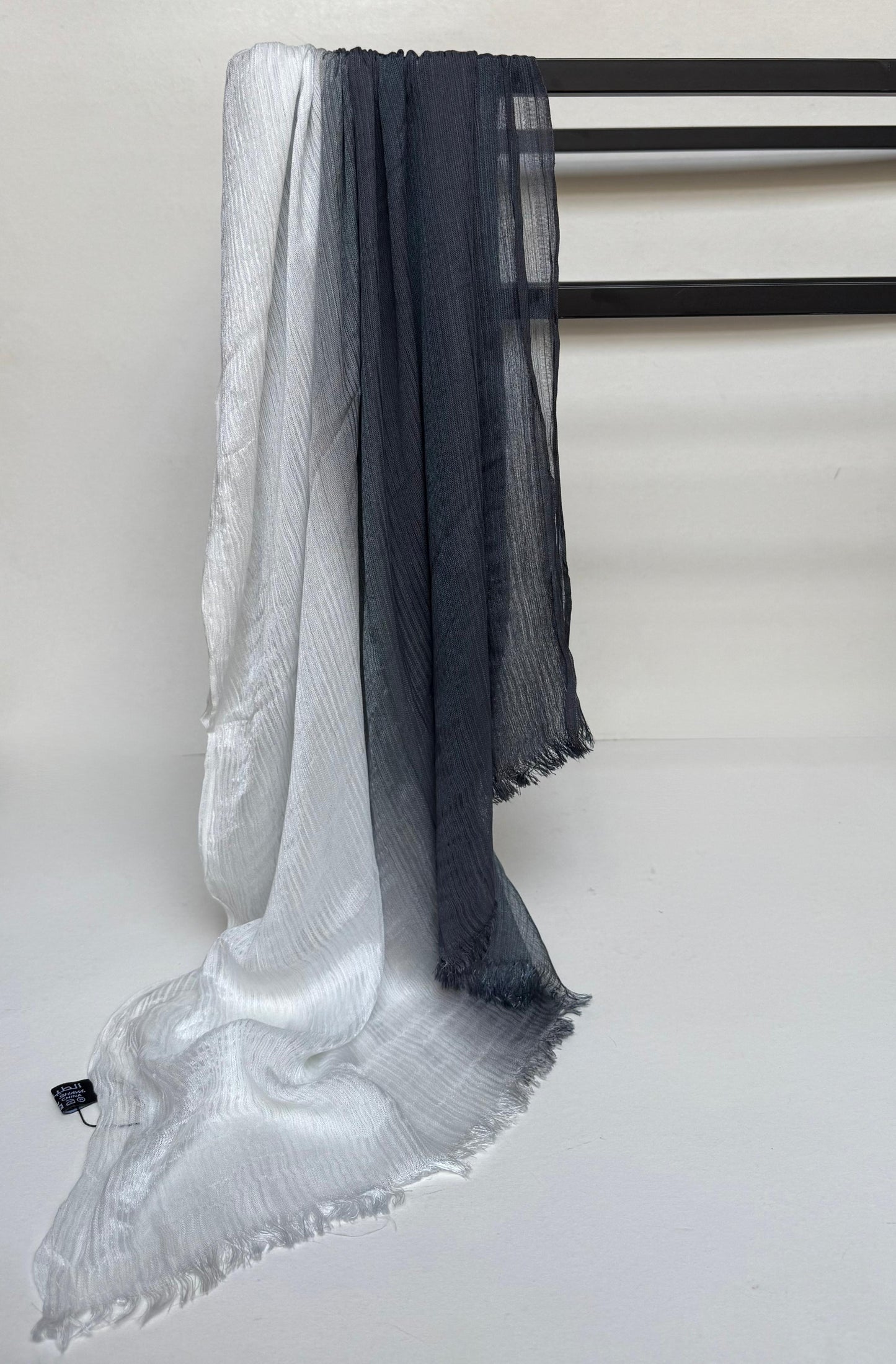 Ombre feather loom scarf.