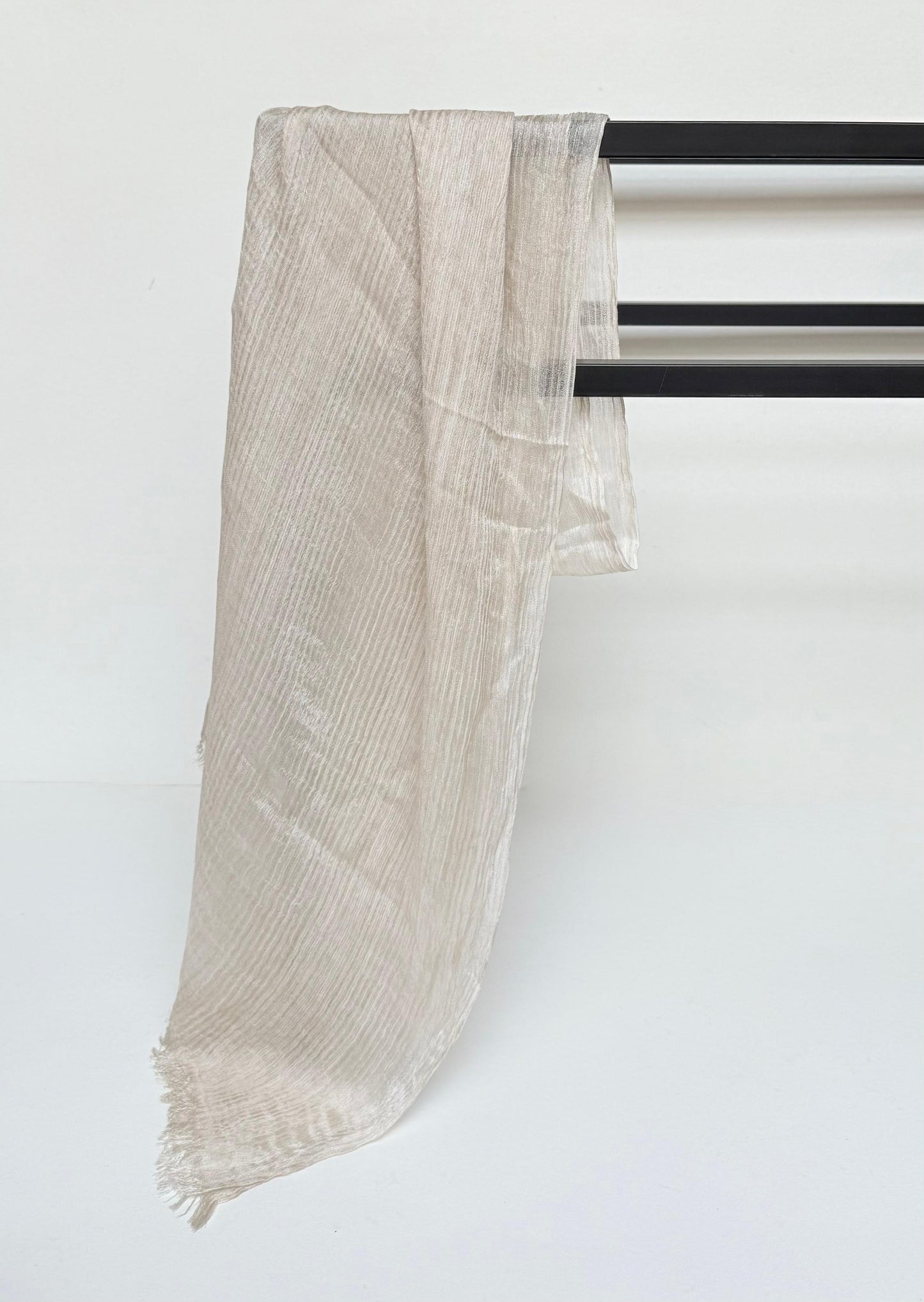 Feather loom scarf