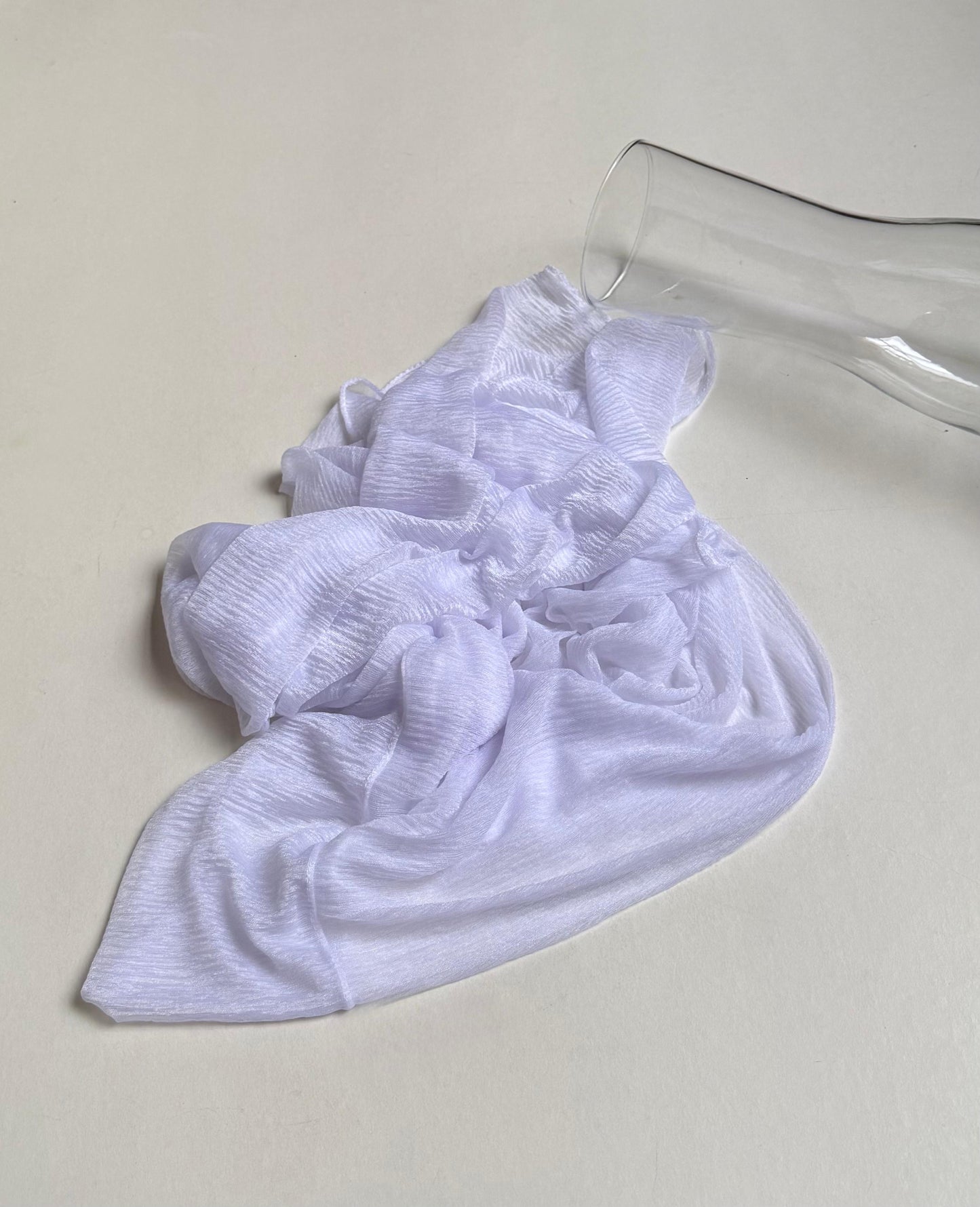Sheer slip-on scarf