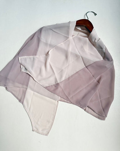 Duo Chiffon tuck’n scarf.