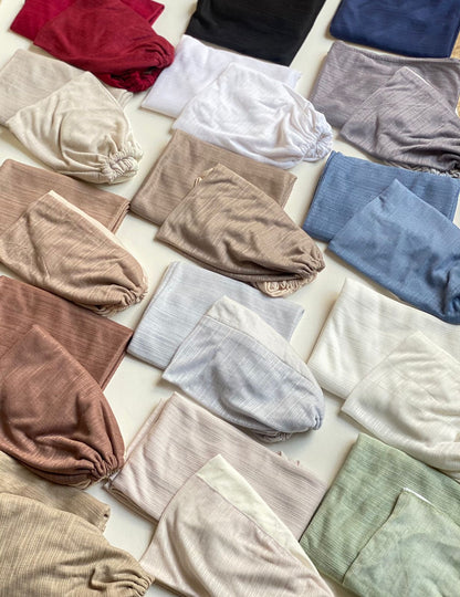 Lulwah twist with matching bandana.