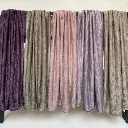 Sheer Crinkled scarf.