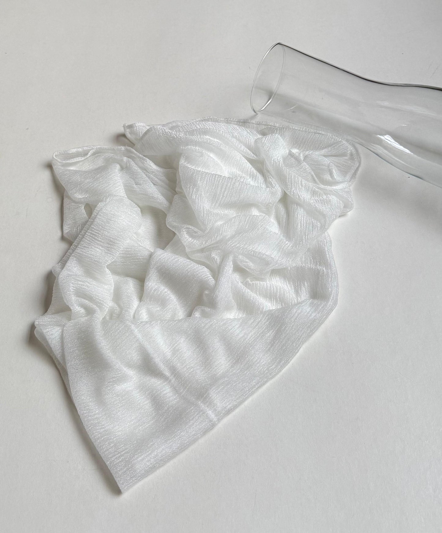 Sheer slip-on scarf