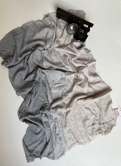 Ombre linen scarf.