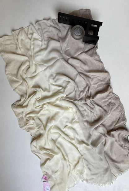 Ombre linen scarf.