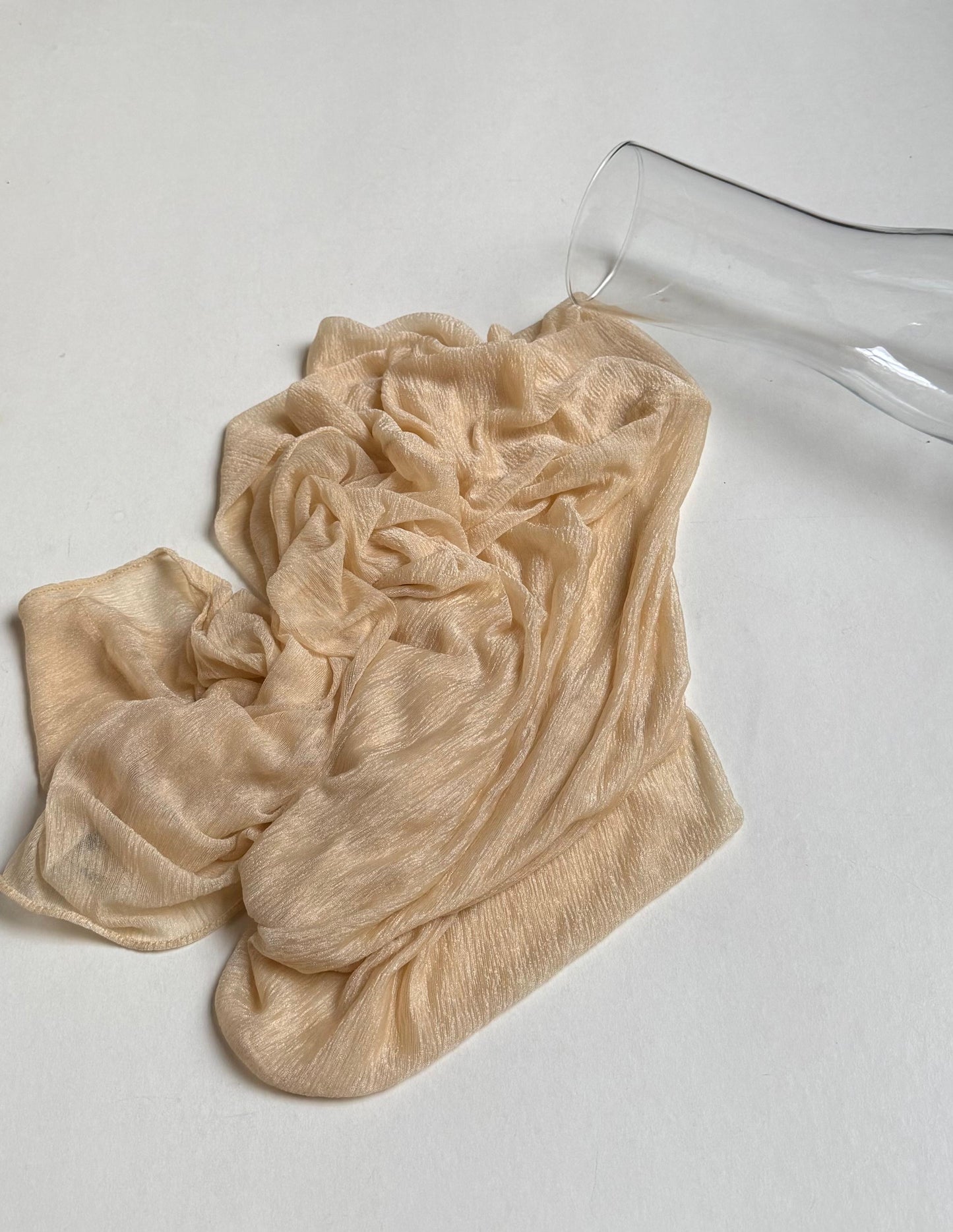 Sheer slip-on scarf