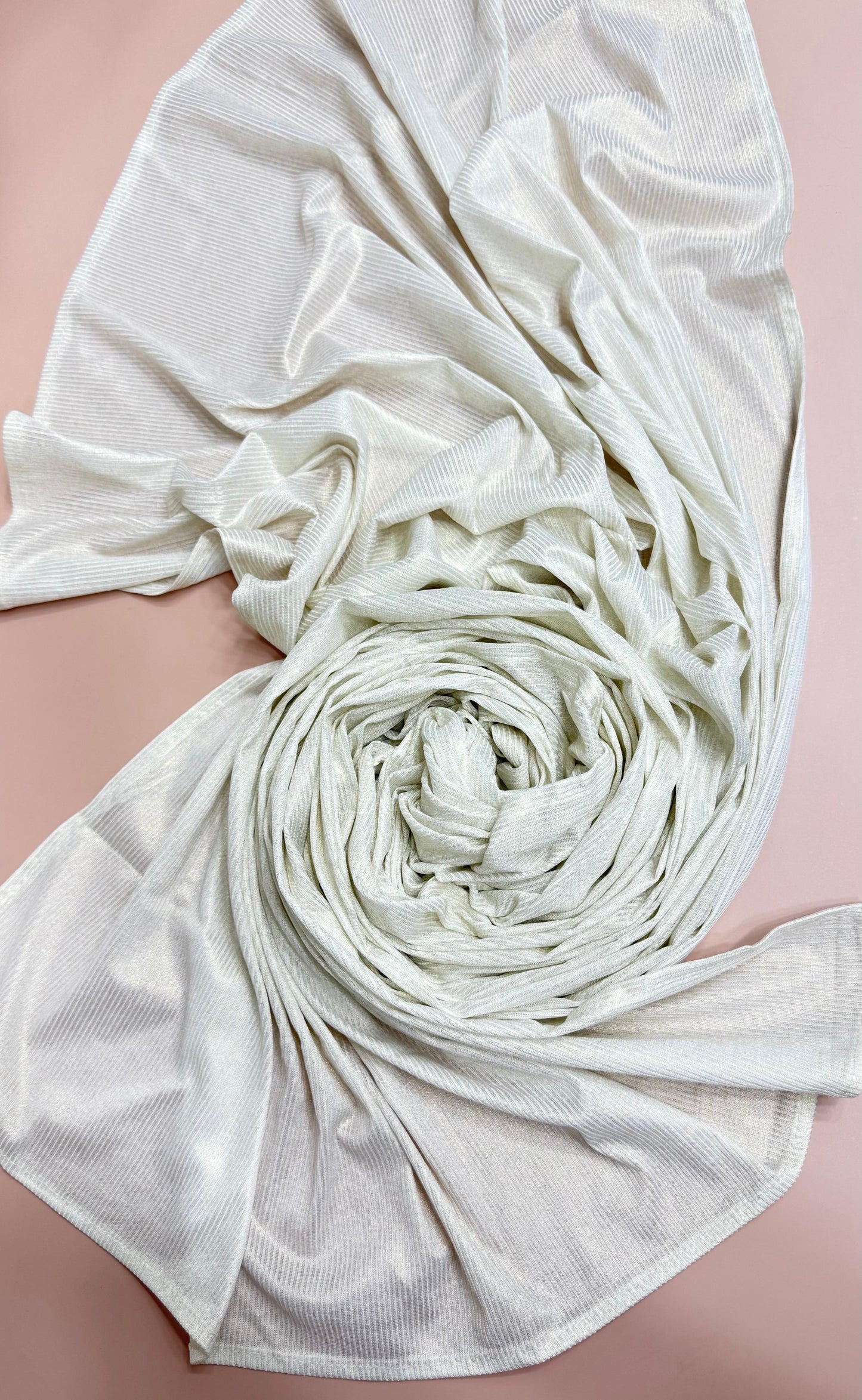Stripped metallic scarf
