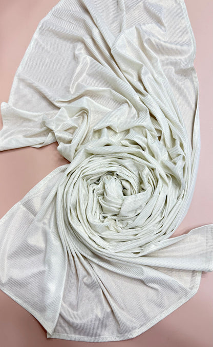 Stripped metallic scarf