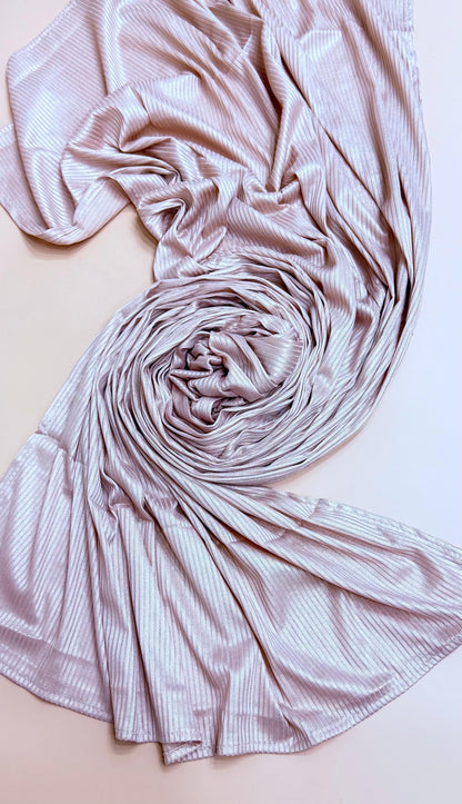 Stripped metallic scarf
