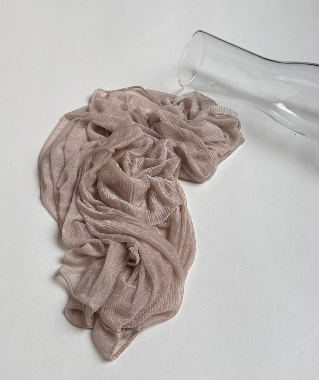 Sheer slip-on scarf