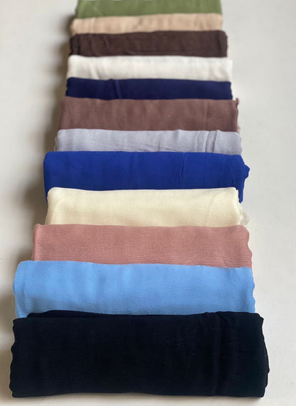 Crushed modal scarf.