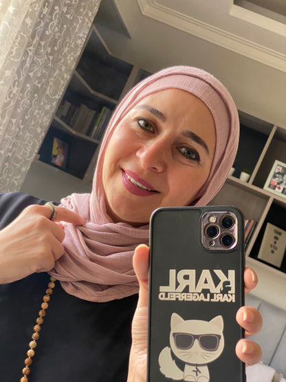 Lulwah twist with matching bandana.