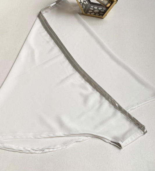 Offwhite twist chiffon