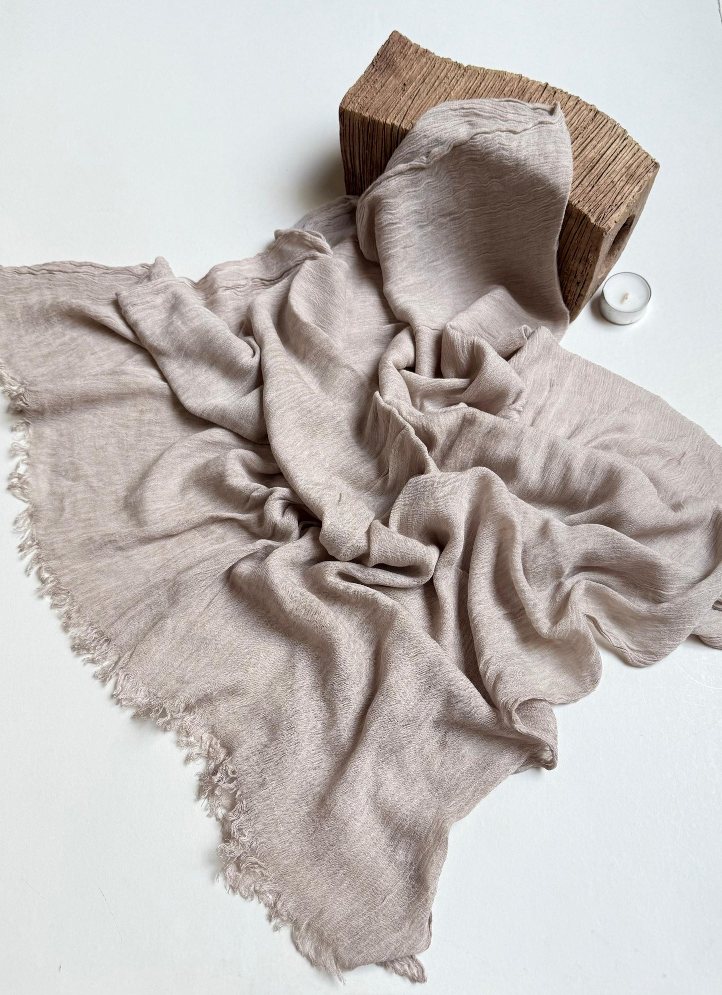 Crush Drape scarf.