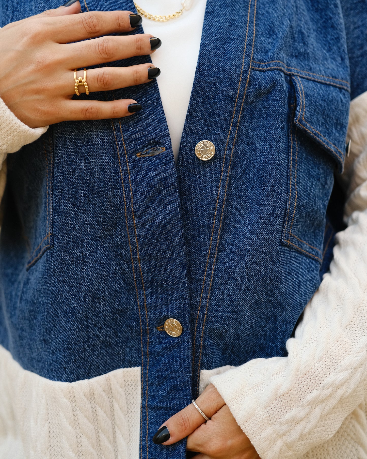 Jeans jacket.