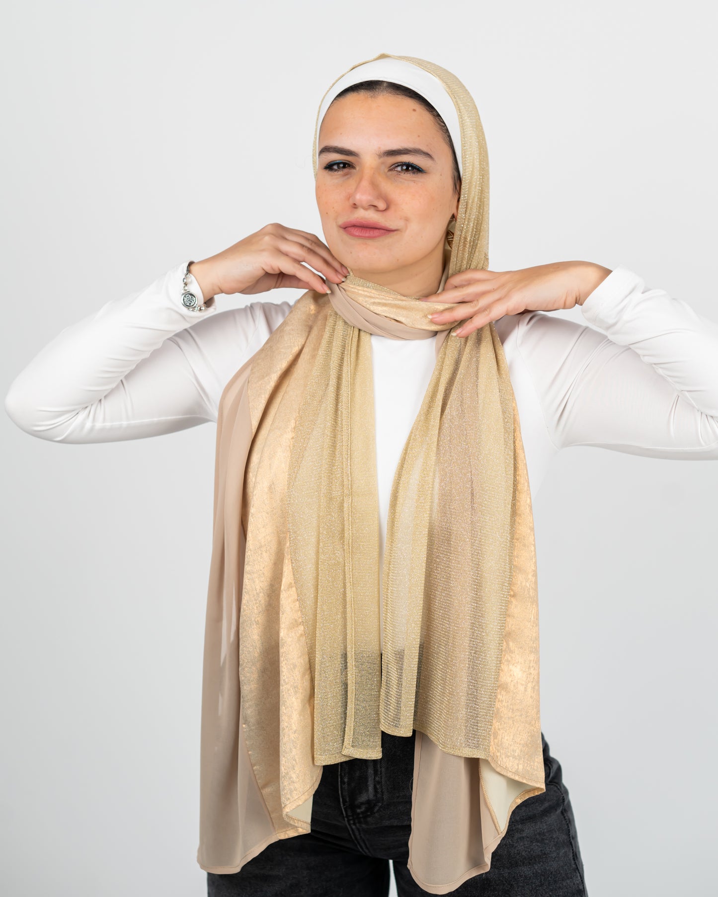 Golden glow scarf