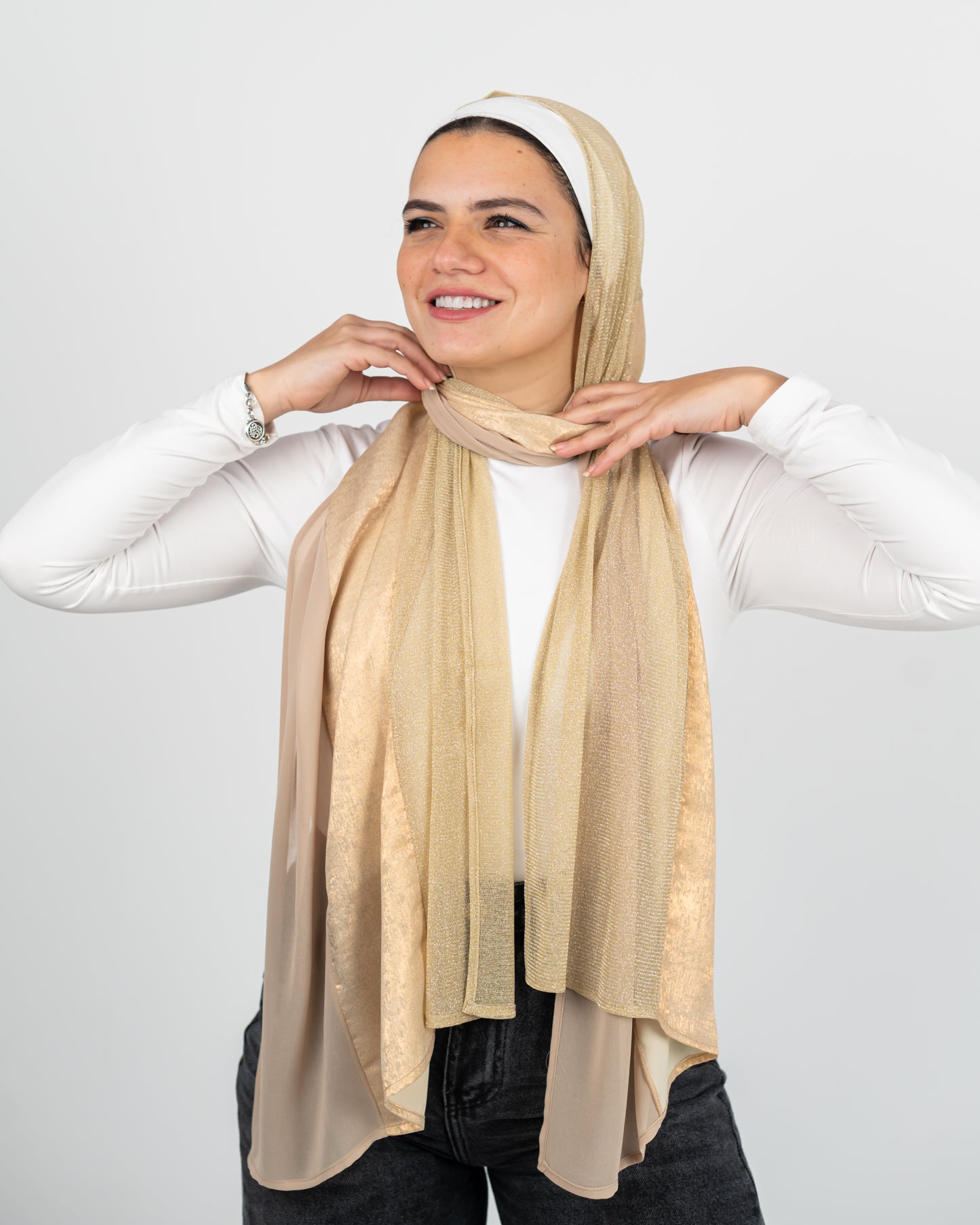 Golden glow scarf