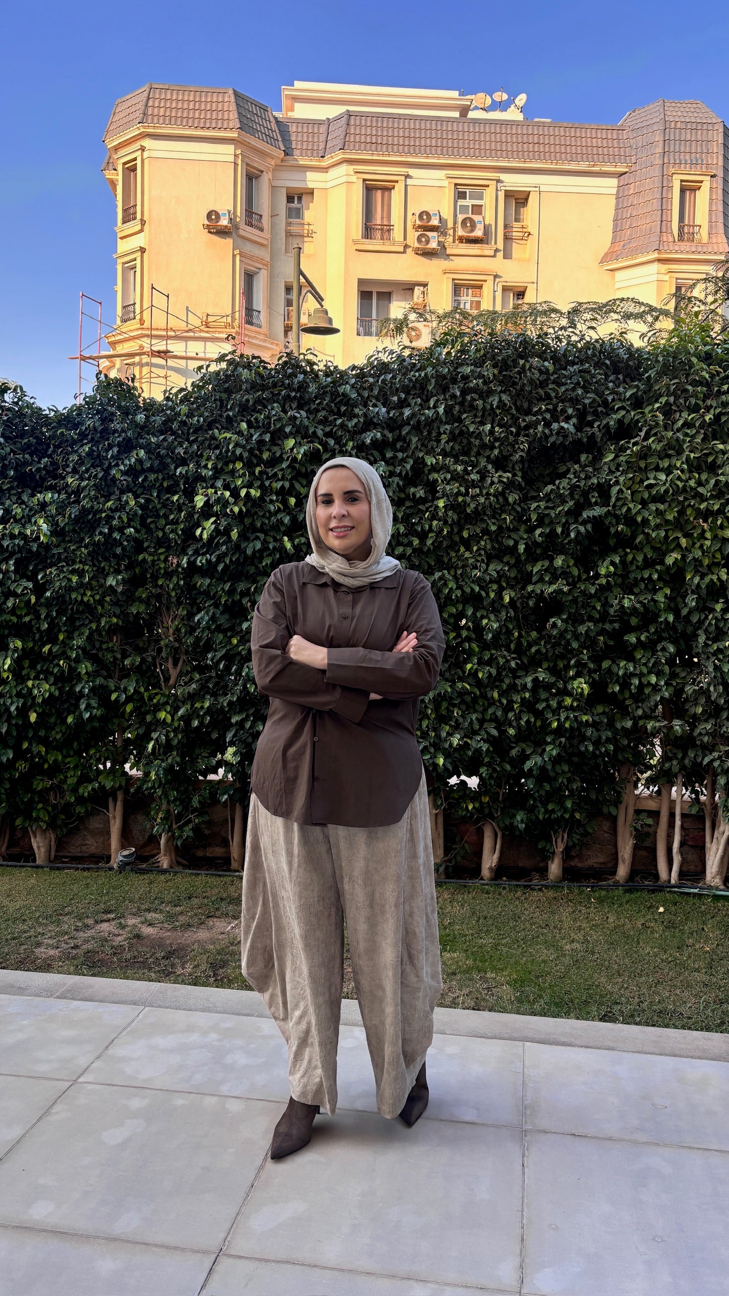 Signature wide pants.