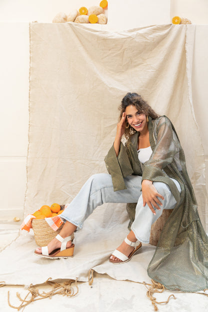 Venture mesh cardigan