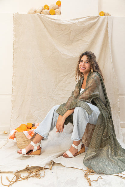 Venture mesh cardigan