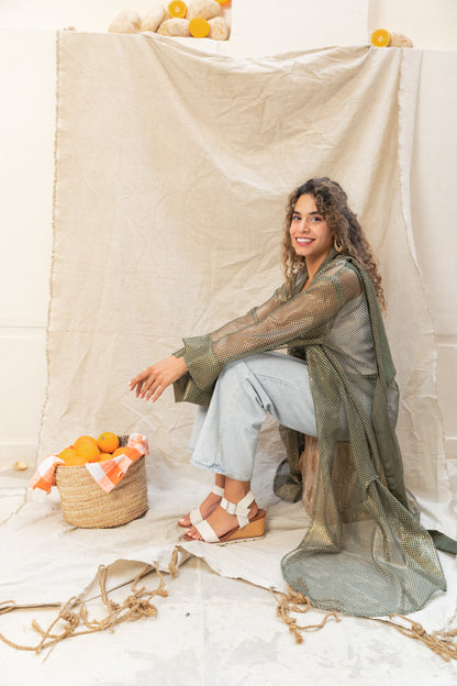 Venture mesh cardigan