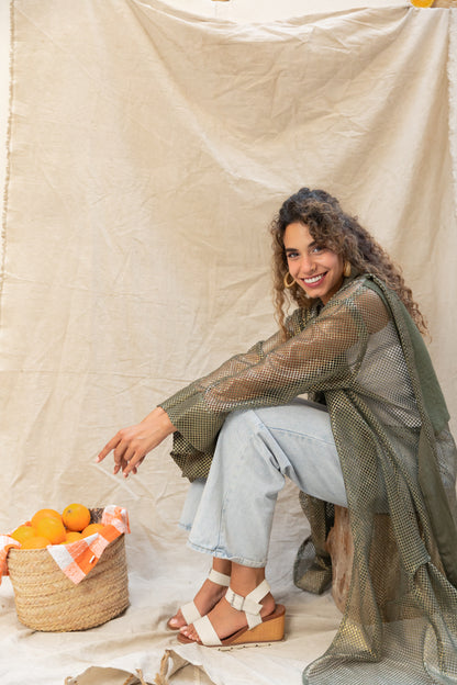 Venture mesh cardigan