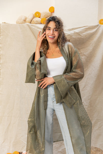 Venture mesh cardigan