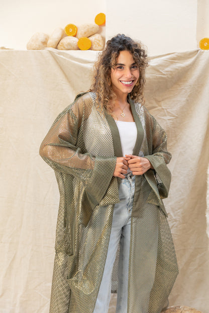 Venture mesh cardigan