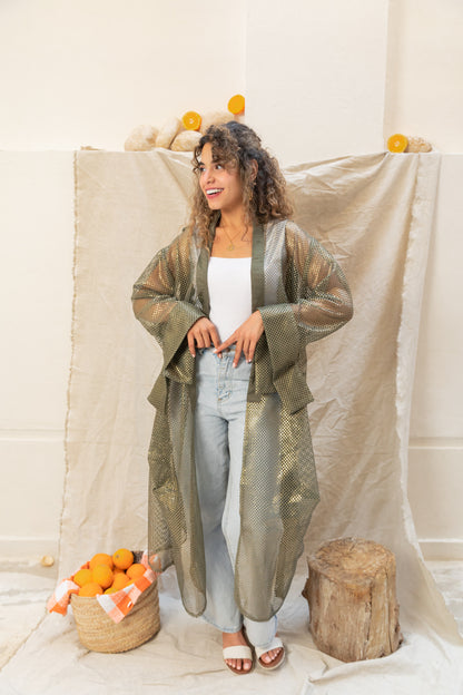 Venture mesh cardigan