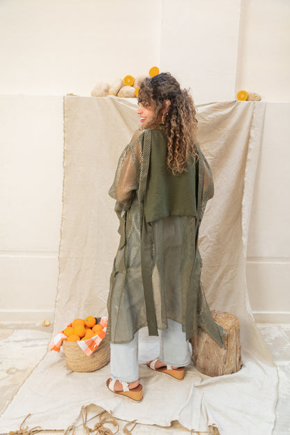 Venture mesh cardigan