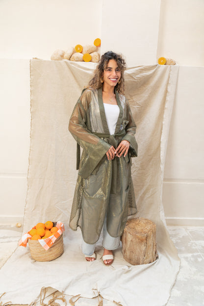 Venture mesh cardigan