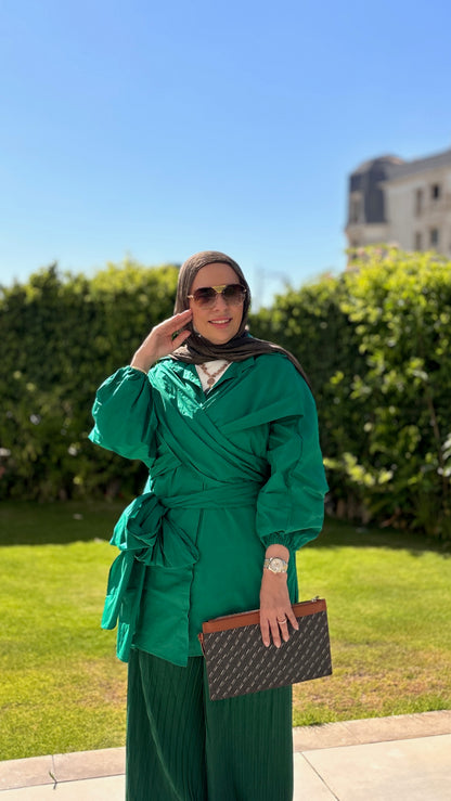 Multiway poplin shirt