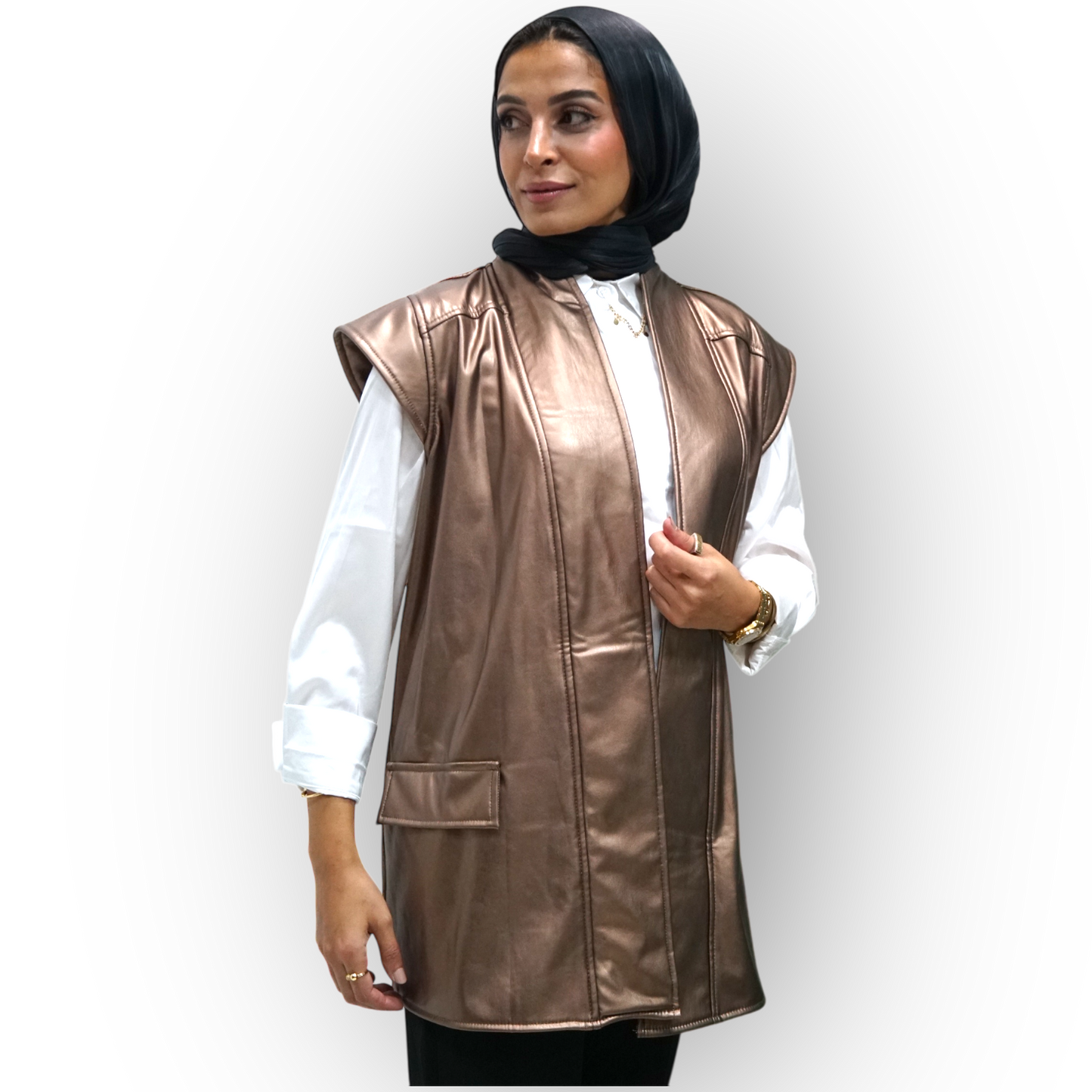 Leather vest