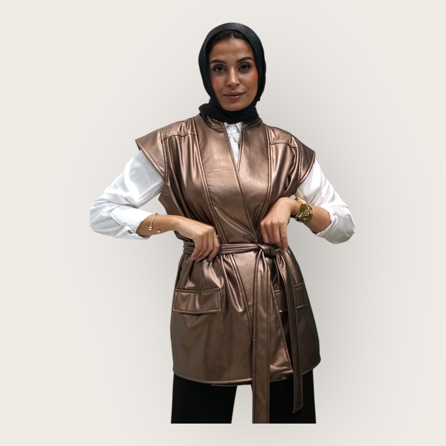 Leather vest