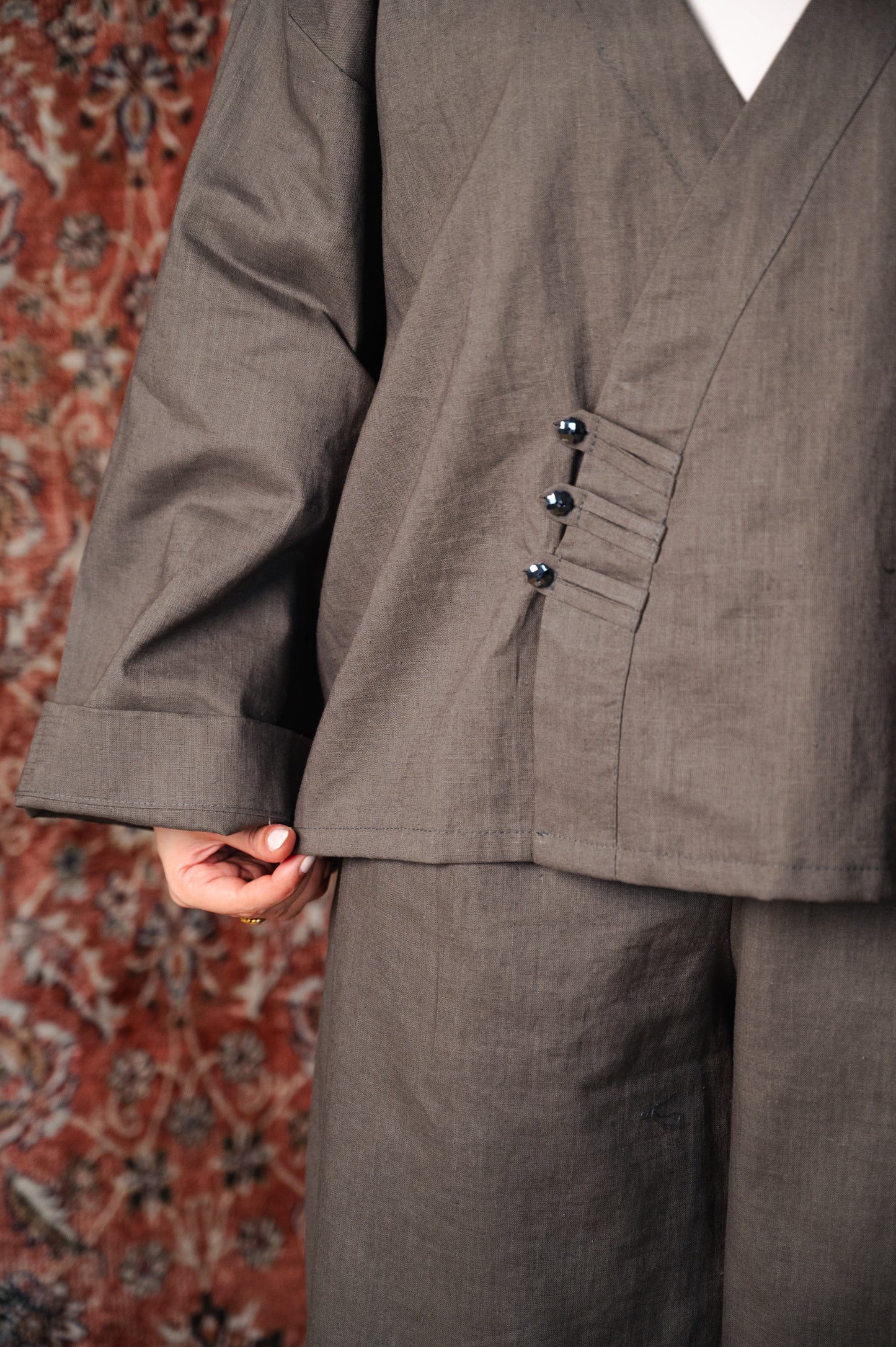 Linen celine set.